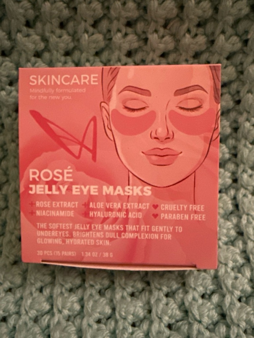 Pink Jelly Eye Masks – Hydrating Rose-Infused Under-Eye Patches